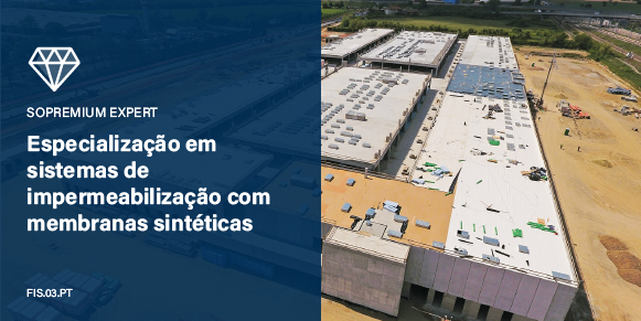 Especialização em sistemas de impermeabilização com membranas sintéticas TPO