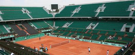 Les gradins du stade Roland-Garros