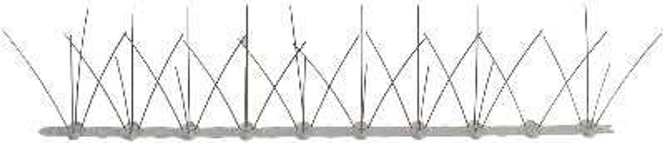 Espanta passaros plástico com espigões INOX