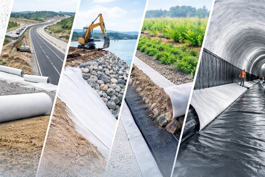 Geotêxteis: funções, propriedades e aplicações nos sistemas construtivos modernos