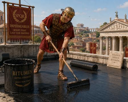 Do betume romano à impermeabilização moderna