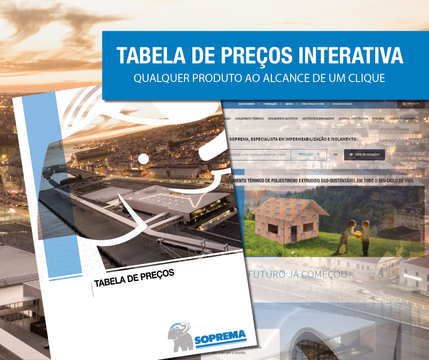 NOVIDADE! Tabela de Preços Interativa