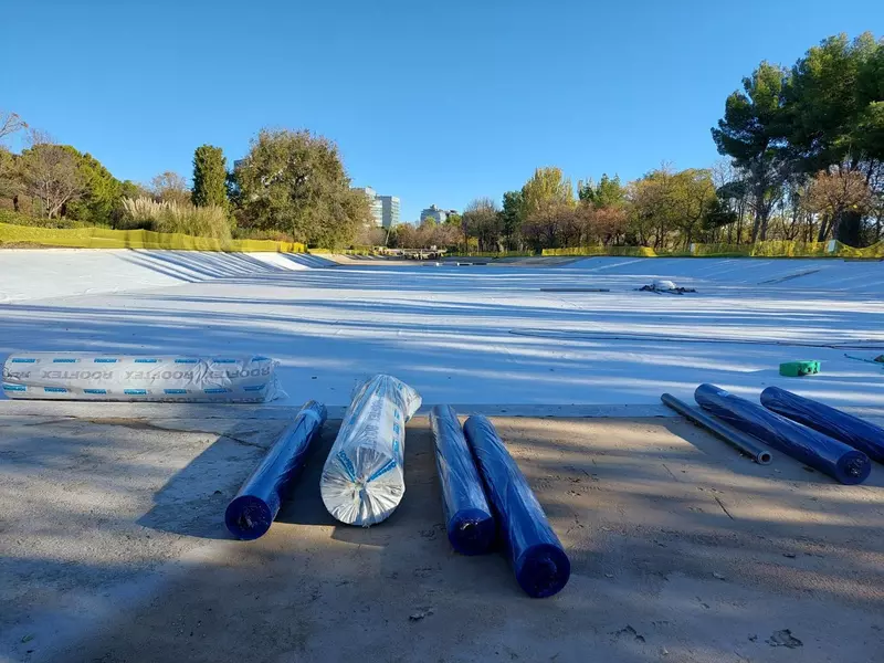 Impermeabilização dos Lagos do Parque Enrique Tierno Galván