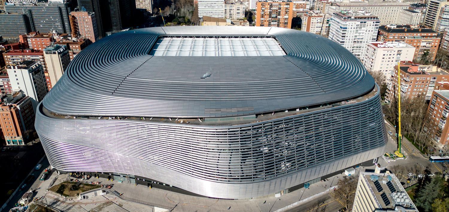 Skywalk Santiago Bernabéu Stadium, Madrid 4600 m² Sopraguard One 1,5 mm